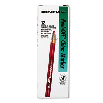 Sharpie® Peel-off China Markers, Red, Dozen freeshipping - TVN Wholesale